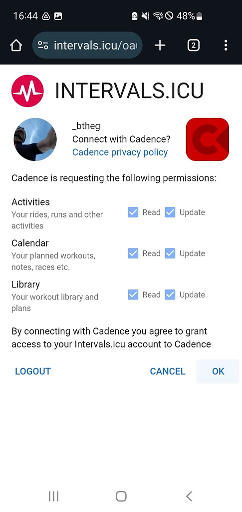 [SOLVED] Unable to connect with Cadence (Android App) - Bug Reports ...