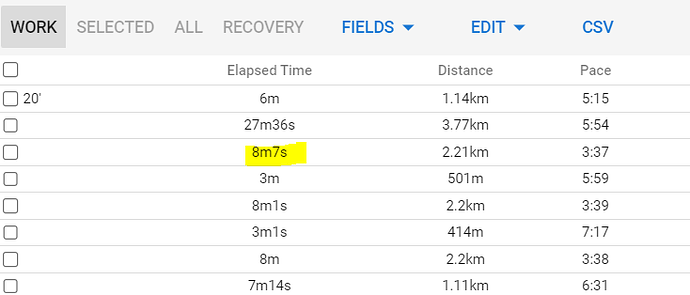 intervals