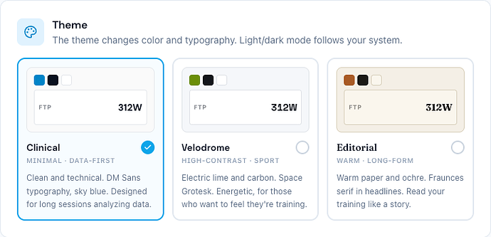 Theme selector