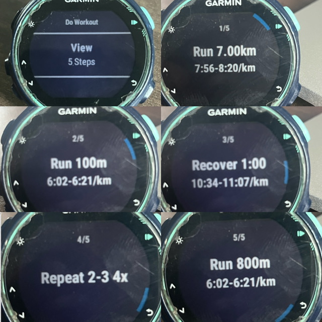 Garmin 235 online workouts