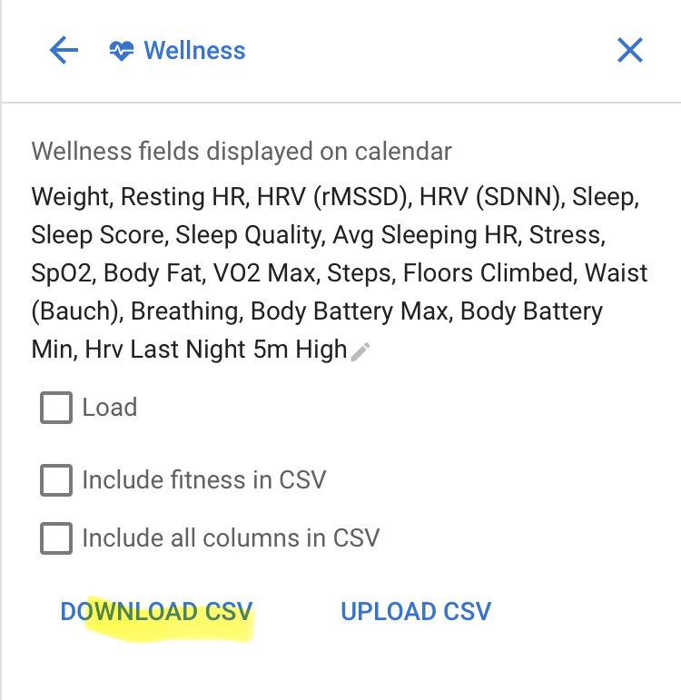 Simple Data Export export Fitness Data - Questions & Help - Intervals.icu Forum